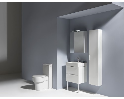 Зеркальный шкаф Laufen Base 60 R с подсветкой Белый глянец