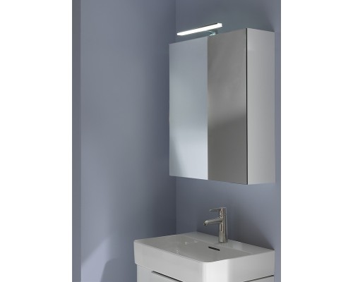 Зеркальный шкаф Laufen Base 60 R с подсветкой Белый глянец