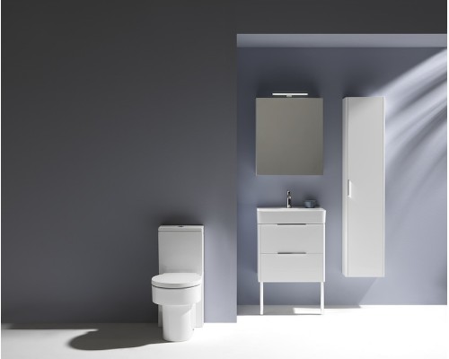 Зеркальный шкаф Laufen Base 60 R с подсветкой Белый глянец