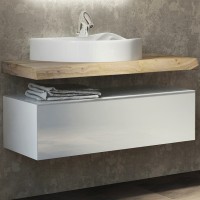 Тумба Velvex Felay 96 tpFEL.95-43.21 подвесная Белая глянцевая