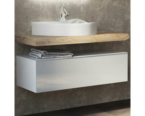 Тумба Velvex Felay 96 tpFEL.95-43.21 подвесная Белая глянцевая