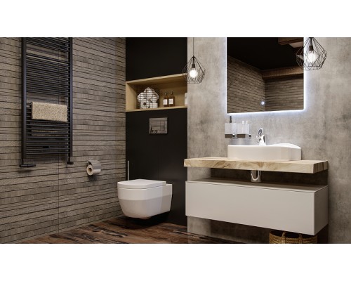 Тумба Velvex Felay 96 tpFEL.95-43.21 подвесная Белая глянцевая