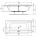 Акриловая ванна Ideal Standard Simplicity Duo 180x80 без гидромассажа