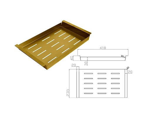 Коландер ZorG Master ZM 02 BRONZE Бронза