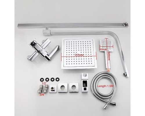 Душевая система Frap F2420 Хром