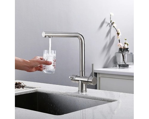 Смеситель для кухни Frap H899 F43899-3 Сатин