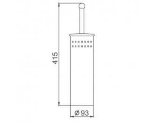 Ершик для унитаза Frap F902 Хром