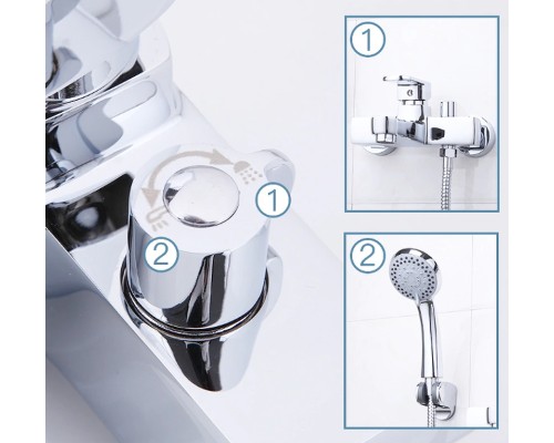 Смеситель для ванны Frap H73 F3273 Хром