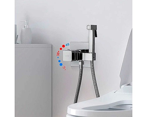 Гигиенический душ со смесителем Gappo G7207-40 с термостатом Хром