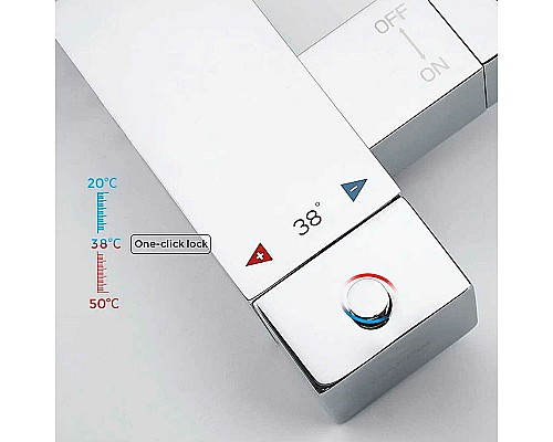 Гигиенический душ со смесителем Gappo G7207-40 с термостатом Хром