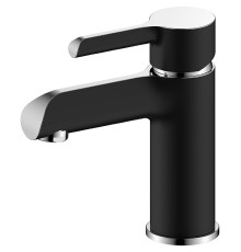 Смеситель для раковины Gappo G03-6 Черный матовый Хром