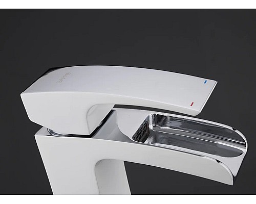 Смеситель для раковины Gappo G07 G1007-30 Белый Хром