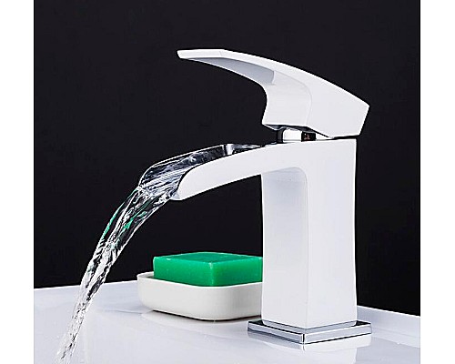 Смеситель для раковины Gappo G07 G1007-30 Белый Хром