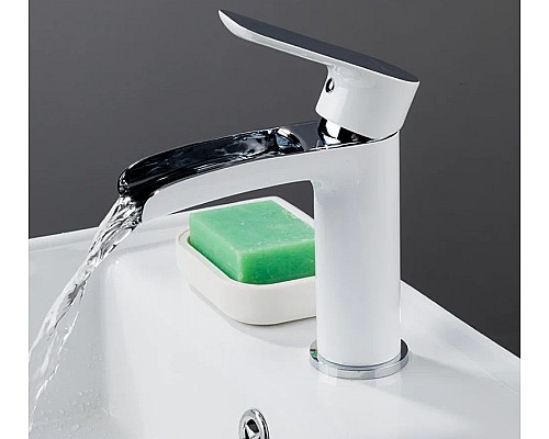 Смеситель для раковины Gappo G07 G1007-30 Белый Хром