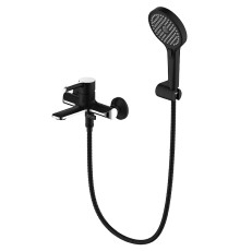 Смеситель для ванны Gappo G03-6 Черный матовый Хром