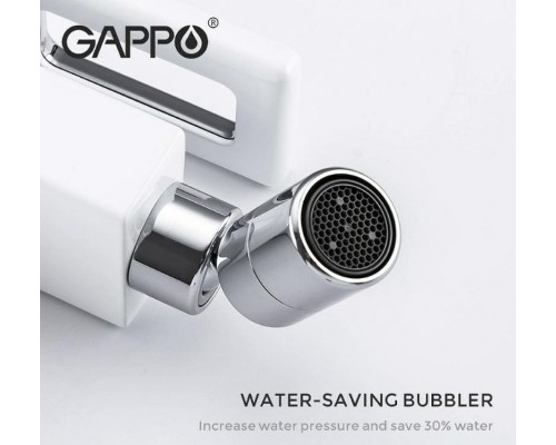 Смеситель для биде Gappo G17-8 Белый Хром