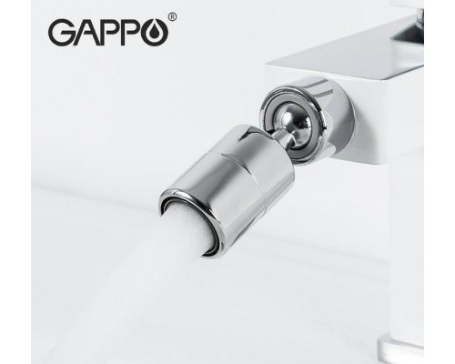 Смеситель для биде Gappo G17-8 Белый Хром