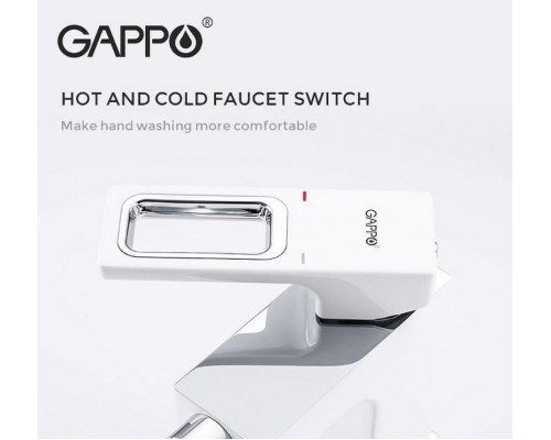 Смеситель для биде Gappo G17-8 Белый Хром