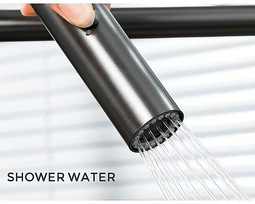 Смеситель для кухни Gappo G4398-51 Графит Черный