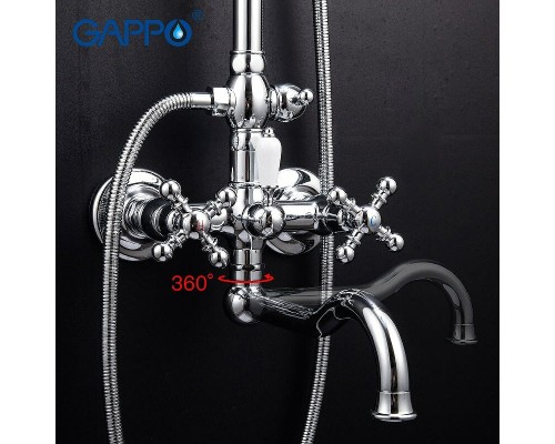 Душевая система Gappo G89 Хром