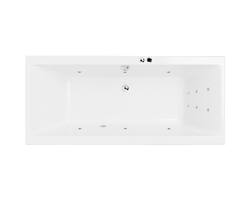 Акриловая ванна Excellent Pryzmat Slim 180x80 с гидромассажем