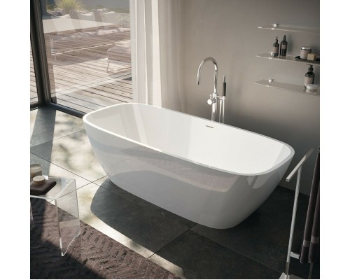 Ванна из искусственного камня Gruppo Treesse Brio 170x72 V297BL без гидромассажа
