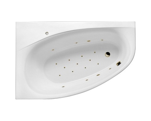 Акриловая ванна Excellent Kameleon 170x110 L Relax Бронза с гидромассажем