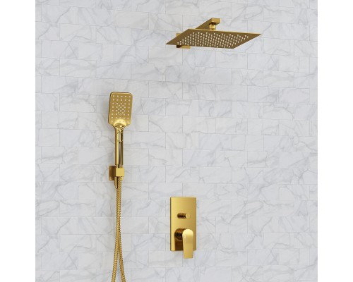 Душевая система WasserKRAFT А55201 Золото матовое