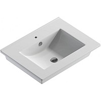 Раковина Sanita Luxe Quadro 60 WB.FN/Quadro/60-C/WHT.G/S1 Белая