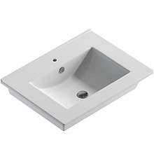 Раковина Sanita Luxe Quadro 60 WB.FN/Quadro/60-C/WHT.G/S1 Белая