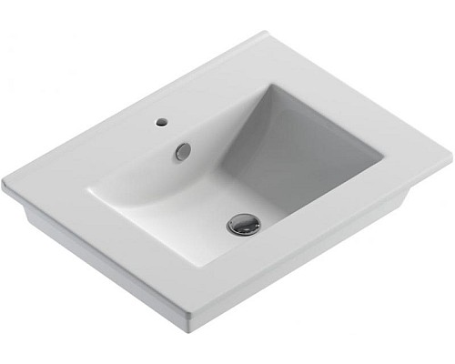 Раковина Sanita Luxe Quadro 60 WB.FN/Quadro/60-C/WHT.G/S1 Белая