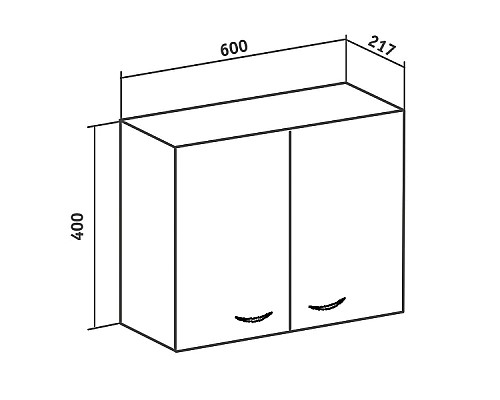 Подвесной шкаф Runo Рондо 60 00000001182 Белый