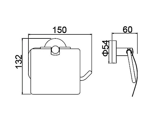 Держатель туалетной бумаги Timo Saona 13042/17 с крышкой Золото матовое