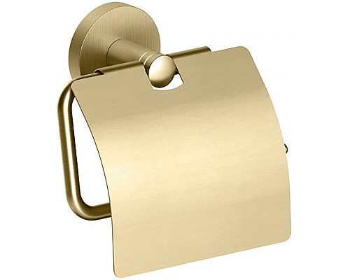 Держатель туалетной бумаги Timo Saona 13042/17 с крышкой Золото матовое