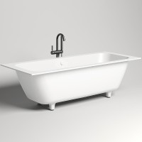 Ванна из искусственного камня Salini Orlanda Axis 190х80 Белая матовая