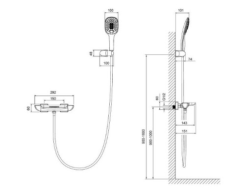 Смеситель для ванны Timo Helmi 4024/00-16Y Хром Белый