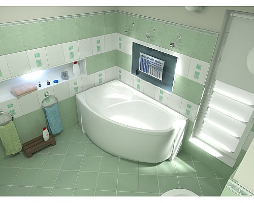 Акриловая ванна Bas Фэнтази 150x88 L В 00040 без гидромассажа