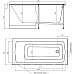 Акриловая ванна Timo Ritta 160x70 RITTA1670 без гидромассажа