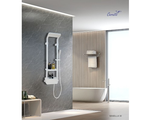 Душевая панель Ceruttispa Maiella W CT8984 Белая глянцевая