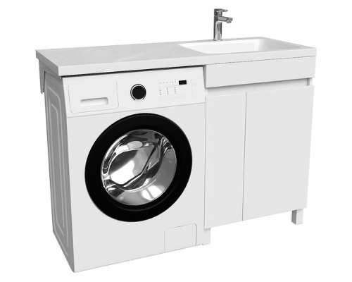 Тумба с раковиной Iddis Optima Home 120 R OPH12RDi95K Белый