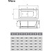 Акриловая ванна Vayer Milana 165x70 Гл000022941 без гидромассажа
