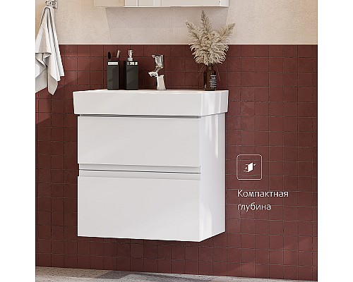 Тумба под раковину Roca Oleta 80 A857640501 подвесная Белая матовая