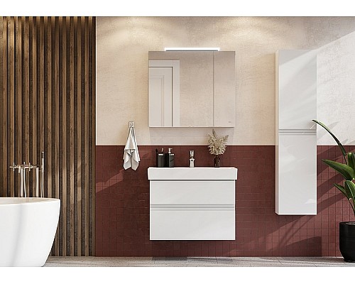 Тумба под раковину Roca Oleta 80 A857640501 подвесная Белая матовая