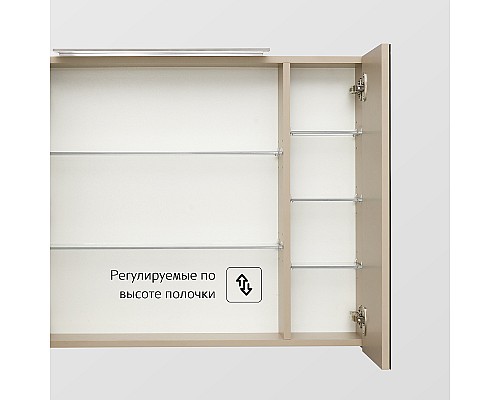 Зеркальный шкаф Roca Oleta 80 A857647515 с подсветкой Капучино