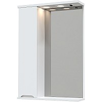 Зеркало со шкафом Avanti Uno 60 L 00706 с подсветкой Белое глянцевое