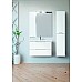 Зеркало со шкафом Avanti Uno 60 L 00706 с подсветкой Белое глянцевое