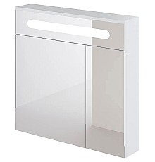 Зеркальный шкаф DIWO Коломна 80 KOL.Z.80/P/W с подсветкой Белый