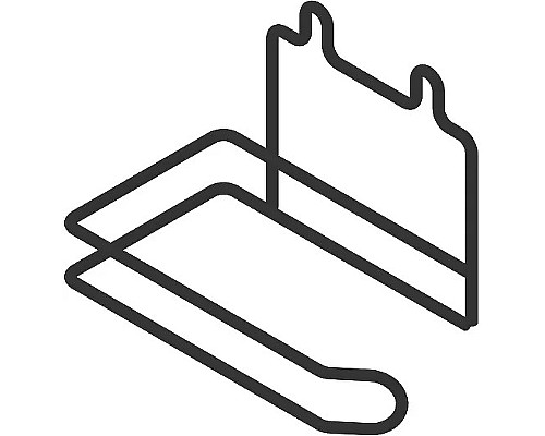 Держатель туалетной бумаги DIWO Смоленск П14788 Черный муар