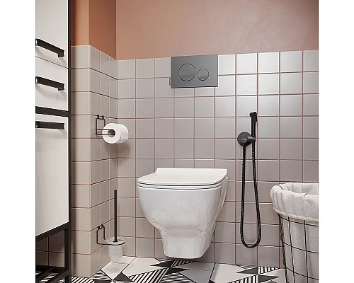 Держатель туалетной бумаги DIWO Смоленск П14788 Черный муар