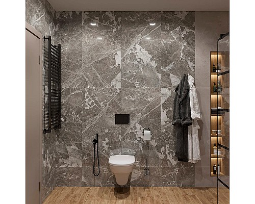 Держатель туалетной бумаги DIWO Смоленск П14788 Черный муар